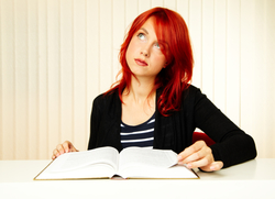 woman reading