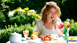 woman eating