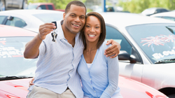 couple buying car