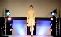 Woman on runway