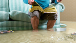 flooded house