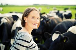 Woman at a farm