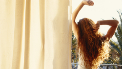 woman at window