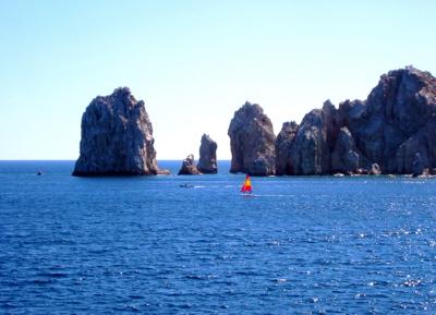 Sailboat near Cabo San Lucas