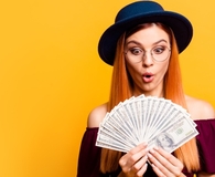 Woman becoming a money master