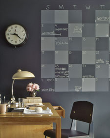 chalkboard wall calendar