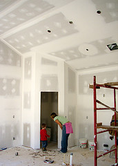 corner pantry under construction