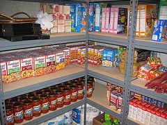 Food storage shelves