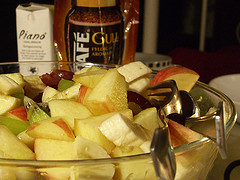 Fruit salad pic for wine glaze idea