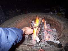 marshmallow roasting