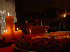 romantic Christmas dinner