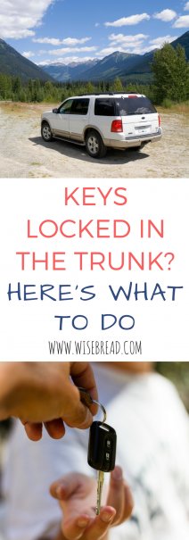 Keys Locked in the Trunk? Here's What to Do